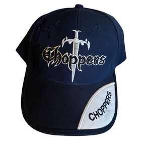 NEW West Coast Choppers Sword Blue Denim Baseball Cap Hat Motorcycle